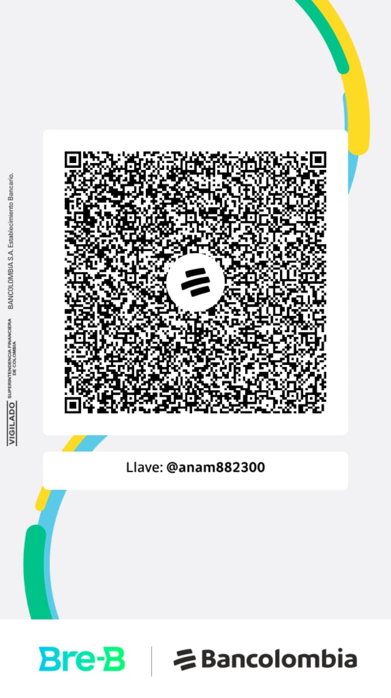 Código QR y llave para transferencia